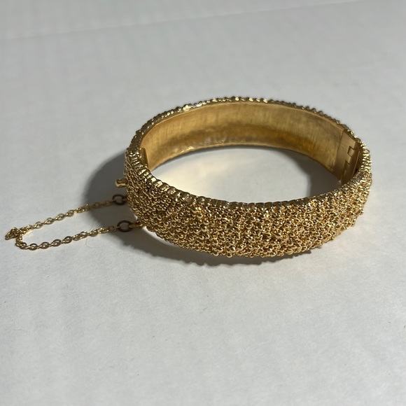 NAPIER || Round Studded Textured Bangle Bracelet. - Picture 2 of 9